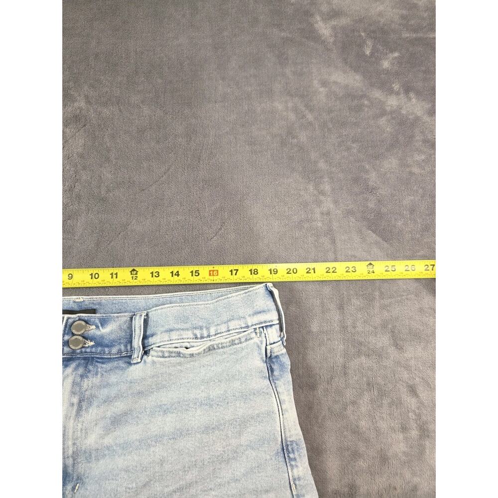 Banana Republic High Rise Wide Leg Crop Sz 34 Jeans Light Wash Premium Denim C36 - Picture 7 of 12
